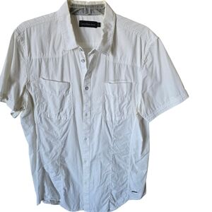 Calvin Klein Men's White Short Sleeve Shirt